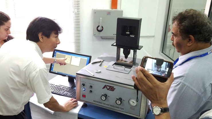 Asphalt testing in the Novapave laboratory