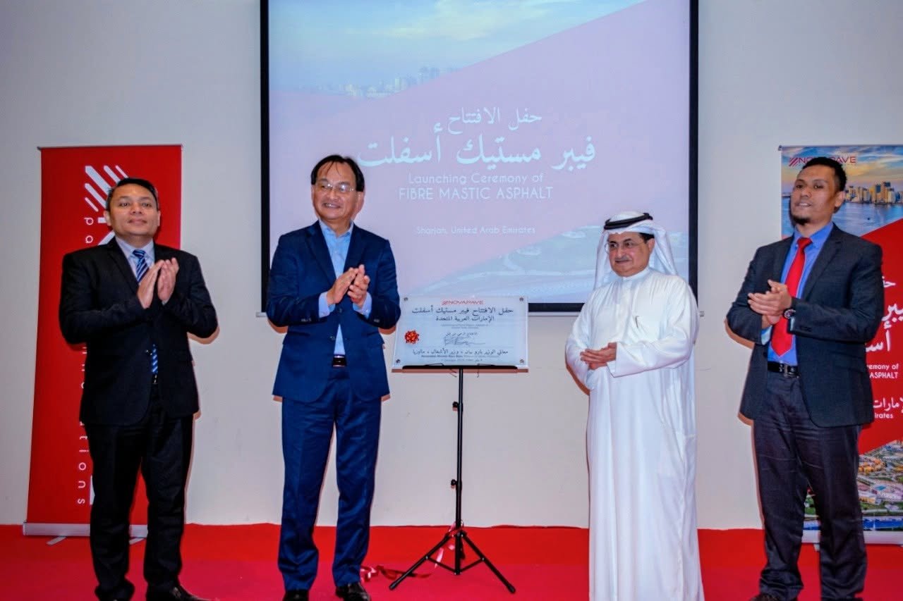 Launch ceremony of Fibre Mastic Asphalt in the UAE